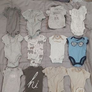 NB boys 11 onesies + complete outfit